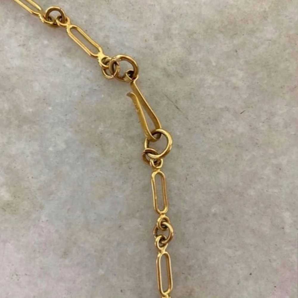 Vintage 90’s 90s gold chain link necklace  Either… - image 5