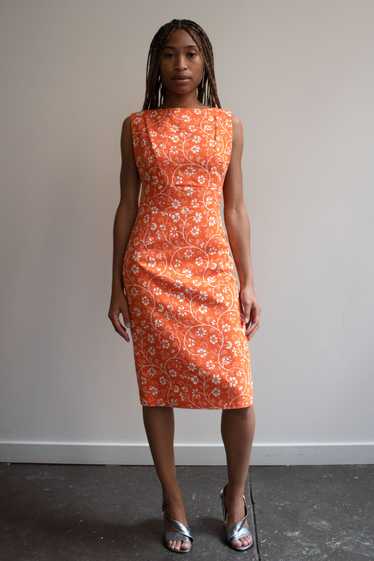 Gianni Versace Orange Cotton blend dress - image 1