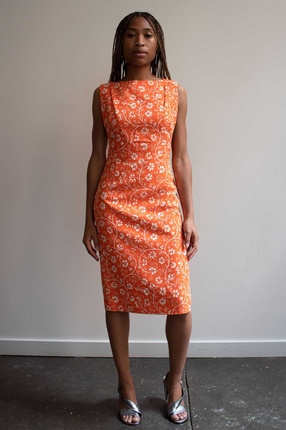 Gianni Versace Orange Cotton blend dress - image 2