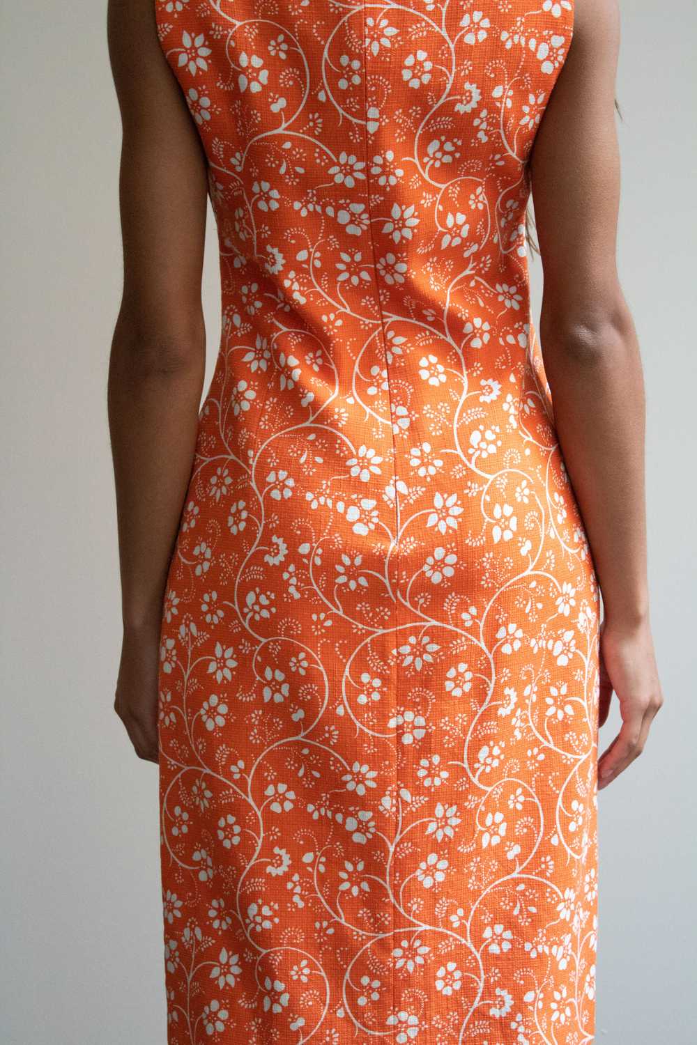 Gianni Versace Orange Cotton blend dress - image 5