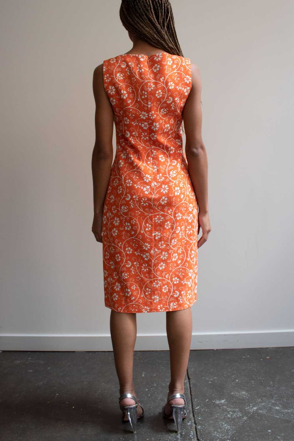Gianni Versace Orange Cotton blend dress - image 6
