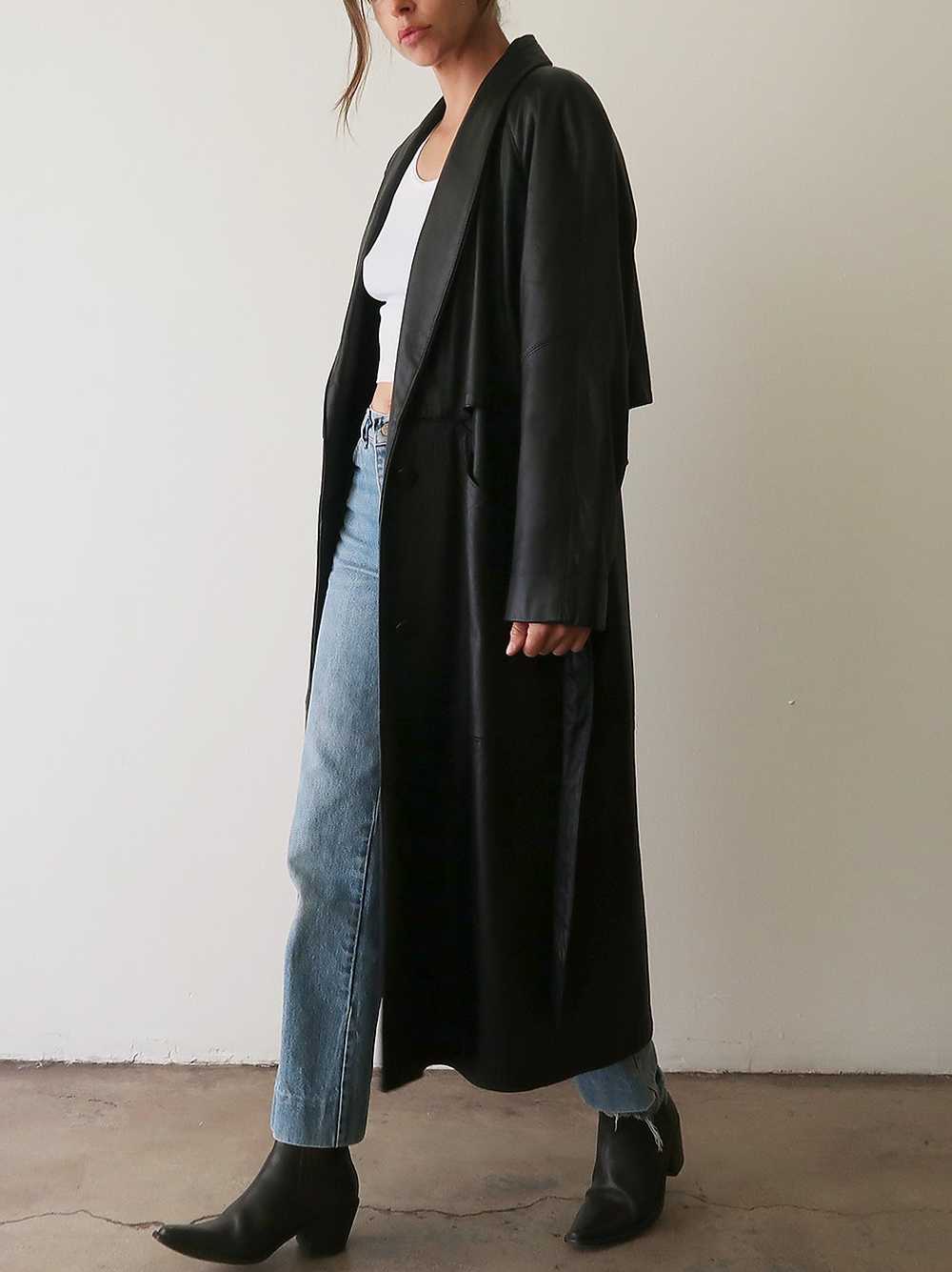Black Leather Duster - image 3