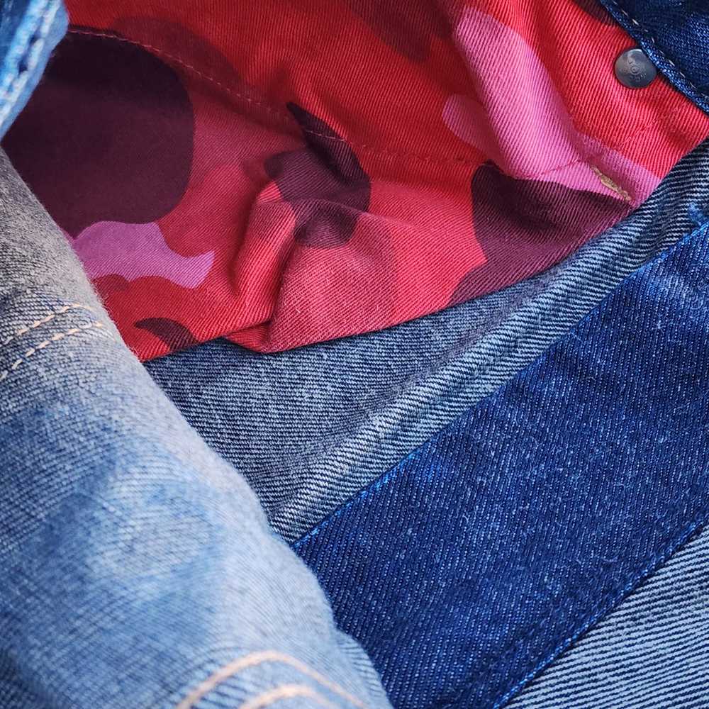 L Bape Jeans ASNKA Print Big Head Patch Red Camo … - image 5