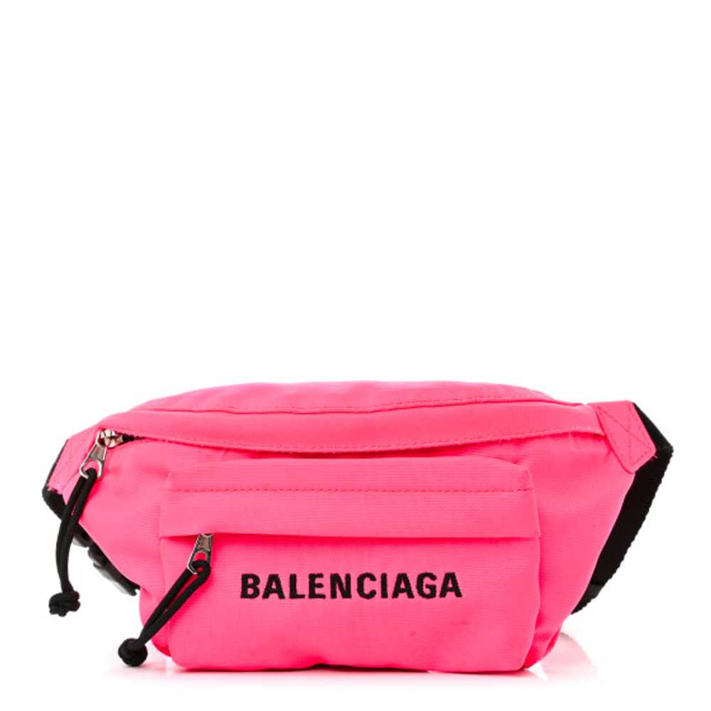 BALENCIAGA Textured Sport Nylon Logo Wheel Belt B… - image 1