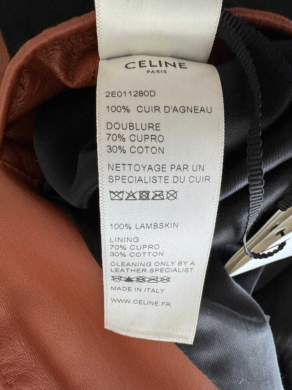 Celine × Hedi Slimane Celine Leather Jacket Aviat… - image 11