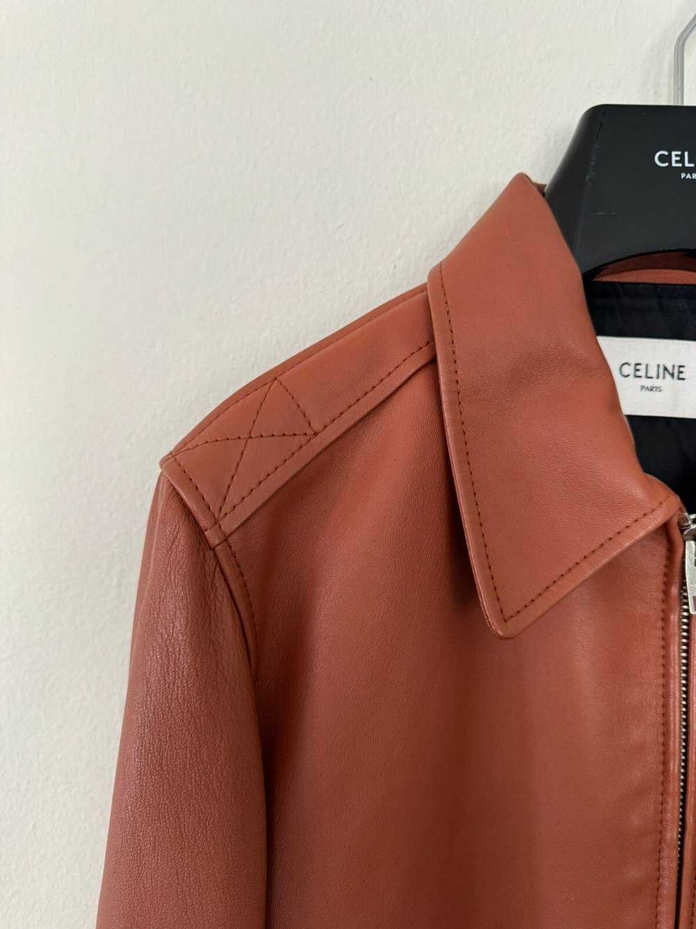 Celine × Hedi Slimane Celine Leather Jacket Aviat… - image 4