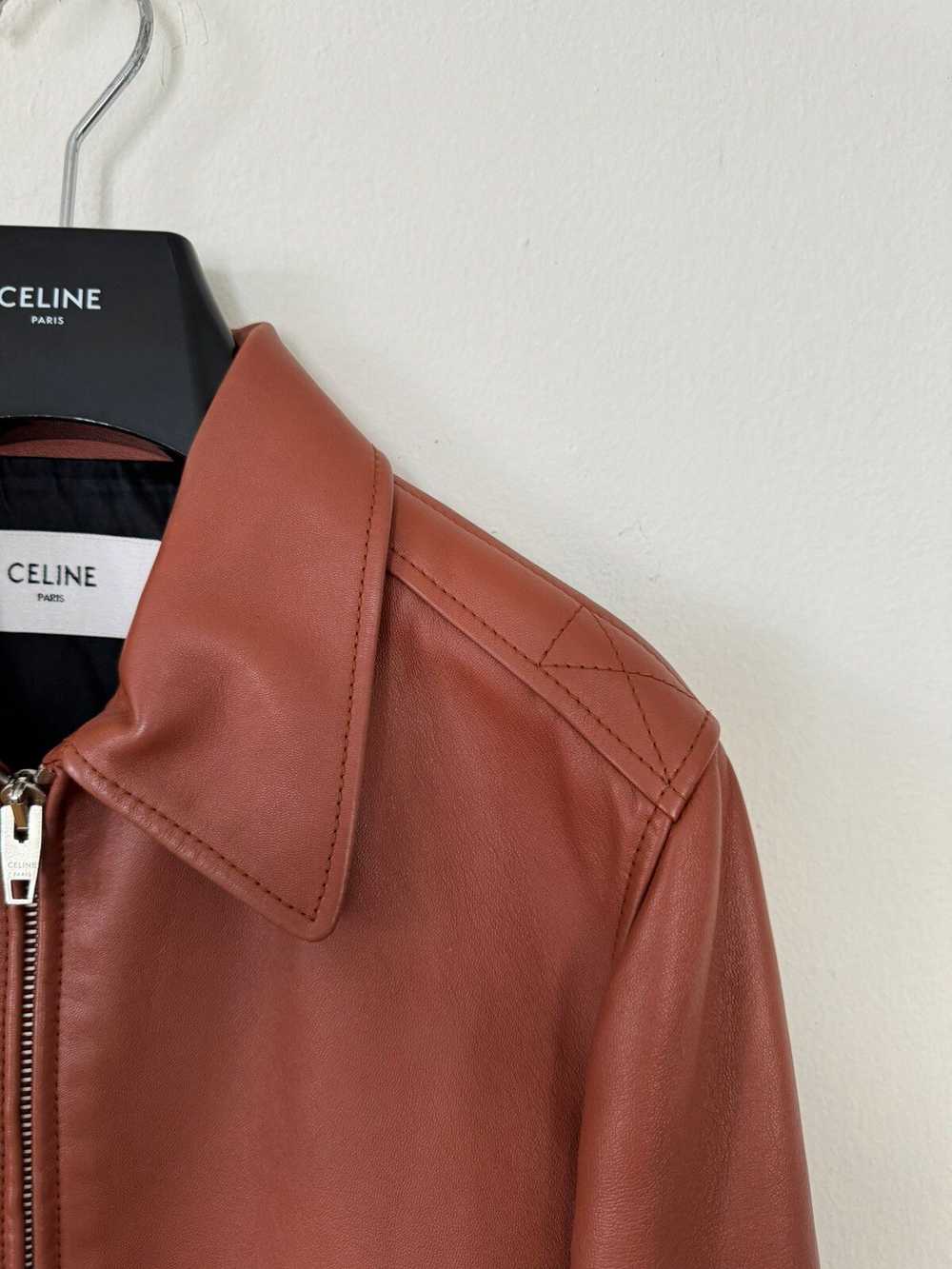 Celine × Hedi Slimane Celine Leather Jacket Aviat… - image 5