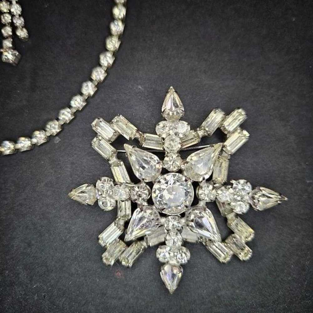 Vintage Parure Clear Rhinestone Jewelry Set Choke… - image 2
