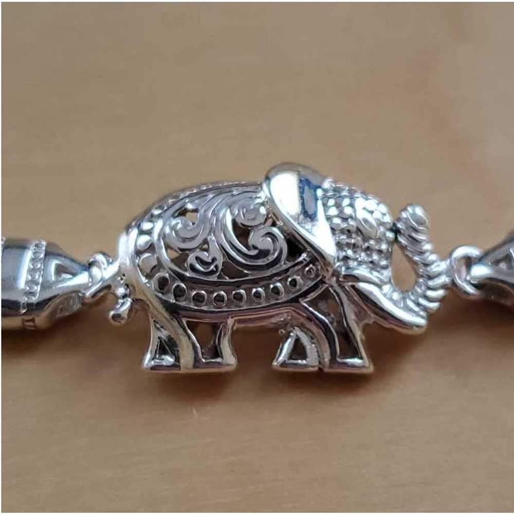 ATI ID Elephant Charm Toggle Sterling Silver Brai… - image 3