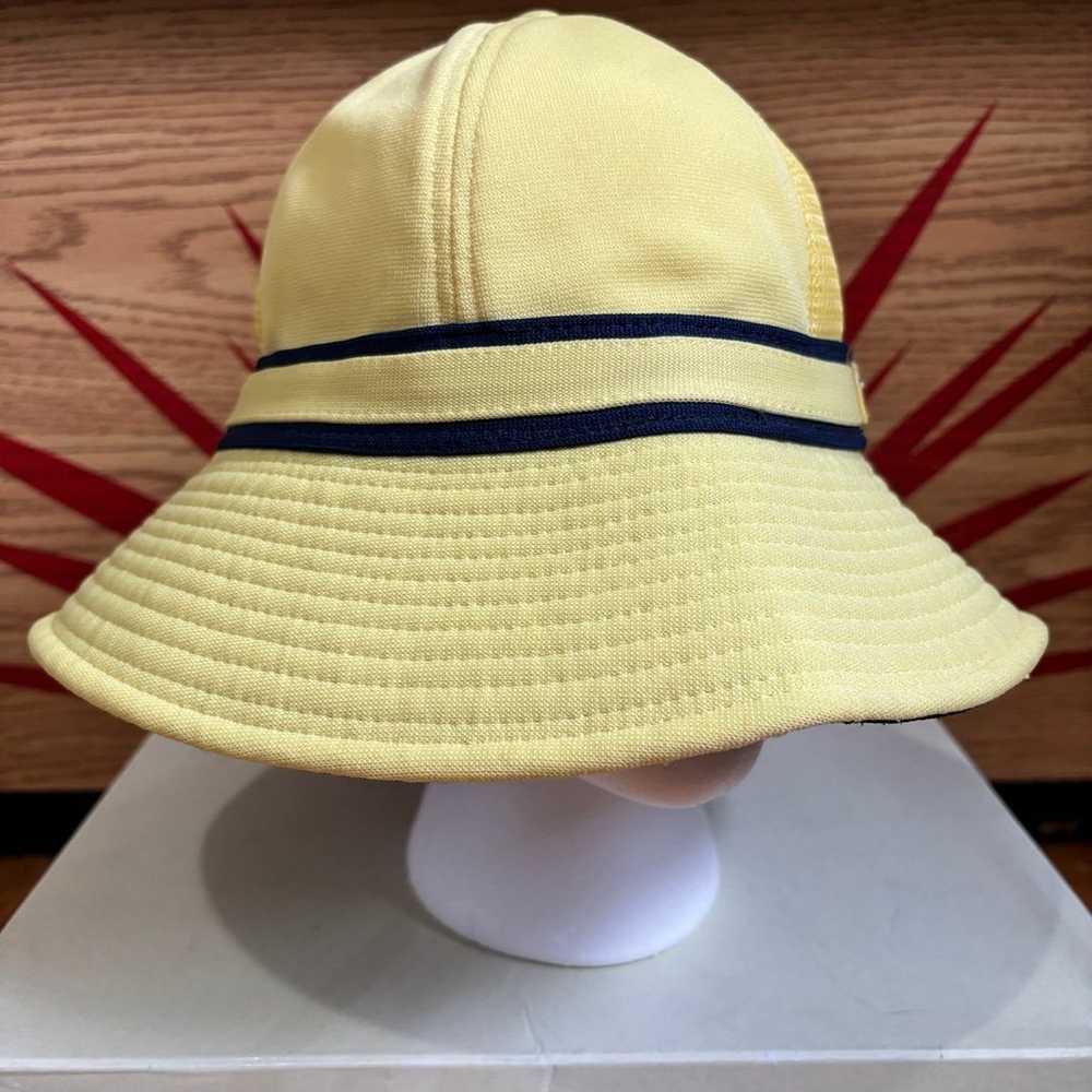 Vintage Wilson Tennis Bucket Hat (Yellow/Navy Blu… - image 2