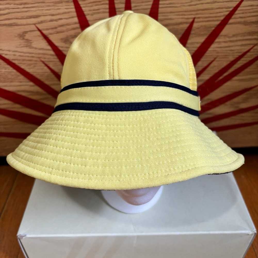 Vintage Wilson Tennis Bucket Hat (Yellow/Navy Blu… - image 3