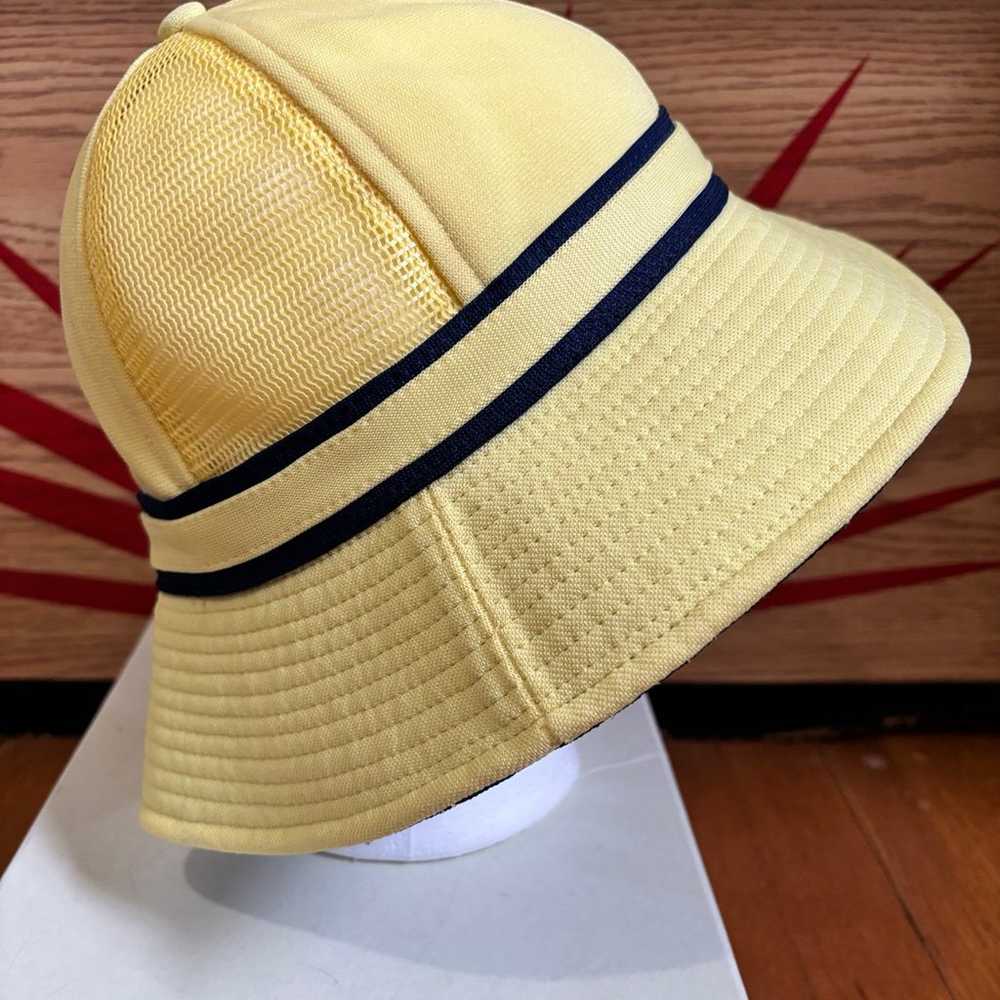 Vintage Wilson Tennis Bucket Hat (Yellow/Navy Blu… - image 4