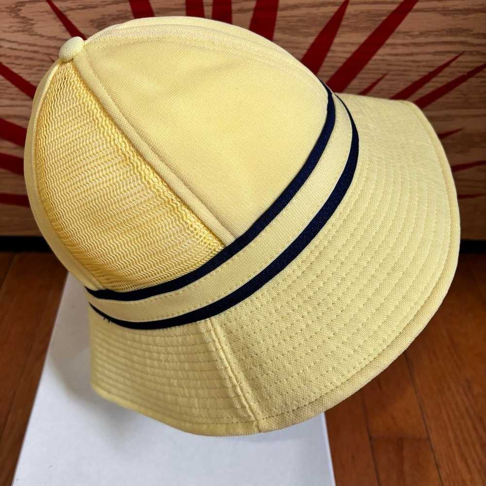 Vintage Wilson Tennis Bucket Hat (Yellow/Navy Blu… - image 5