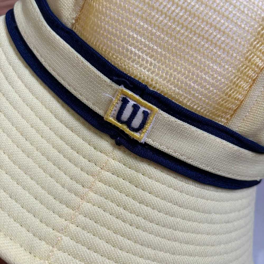 Vintage Wilson Tennis Bucket Hat (Yellow/Navy Blu… - image 8