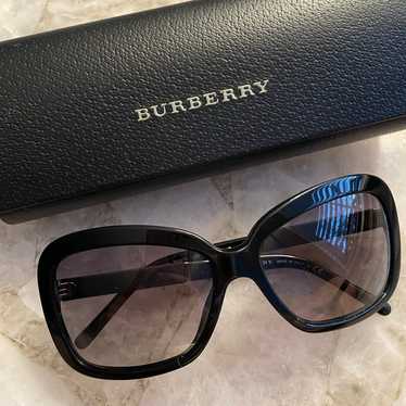 Burberry B4173 Black & Plaid Sunglasses