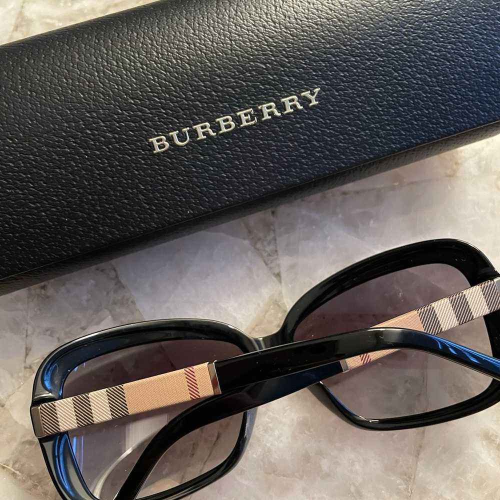 Burberry B4173 Black & Plaid Sunglasses - image 2