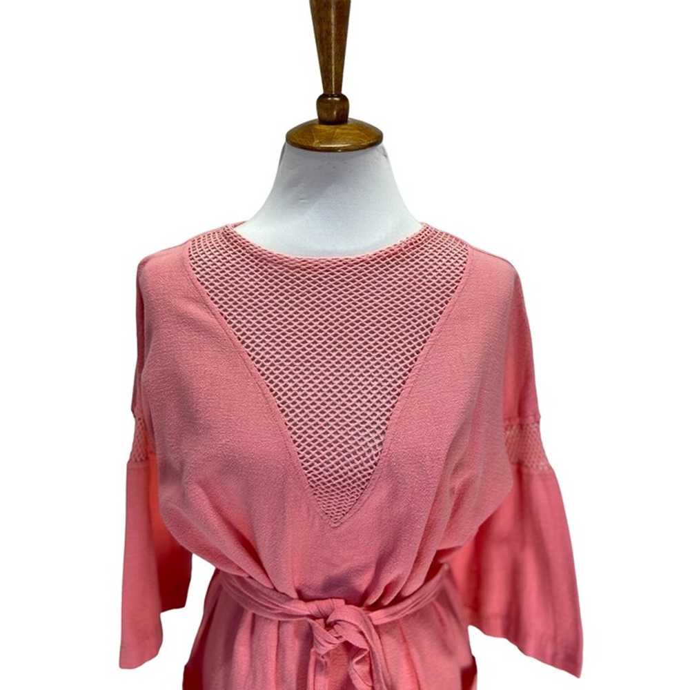 DeWeese Womens Vintage 70s Swim Cover/dress Pink … - image 8