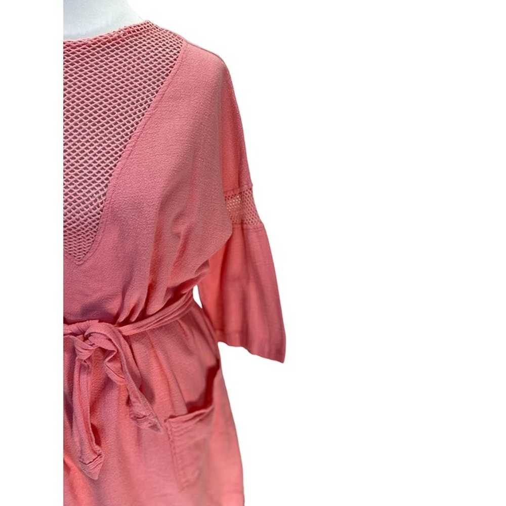 DeWeese Womens Vintage 70s Swim Cover/dress Pink … - image 9