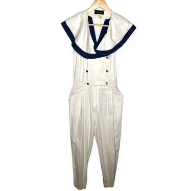 Vintage 1950's RETRO Sailor Jumpsuit Pin Up Costu… - image 1