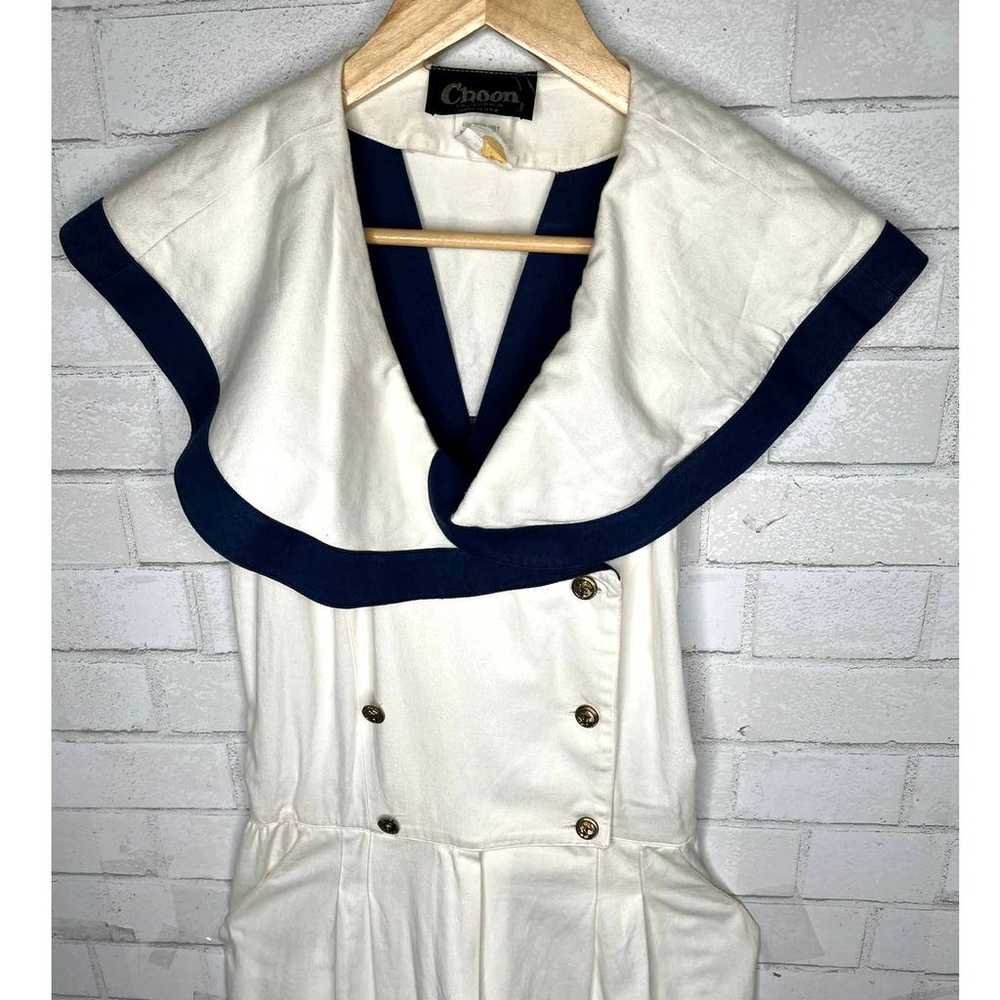 Vintage 1950's RETRO Sailor Jumpsuit Pin Up Costu… - image 3