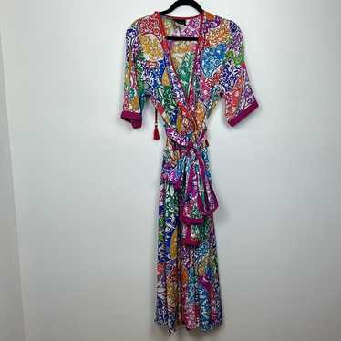 Vintage Diane Fres Colorful Maxi Dress - image 1