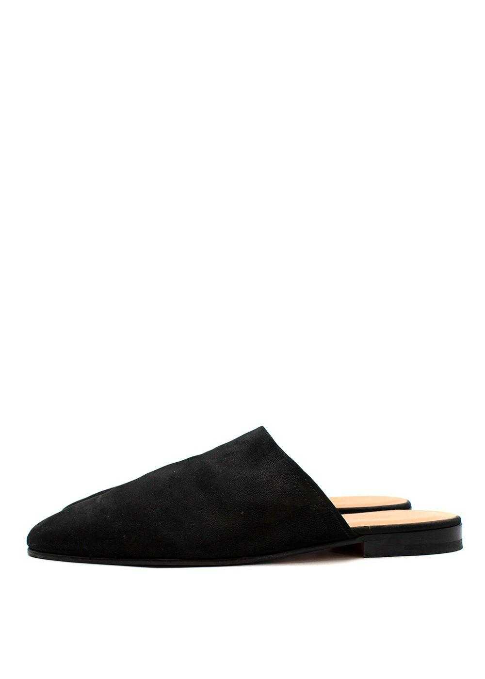 Managed by hewi Black Suede Slippers - image 4