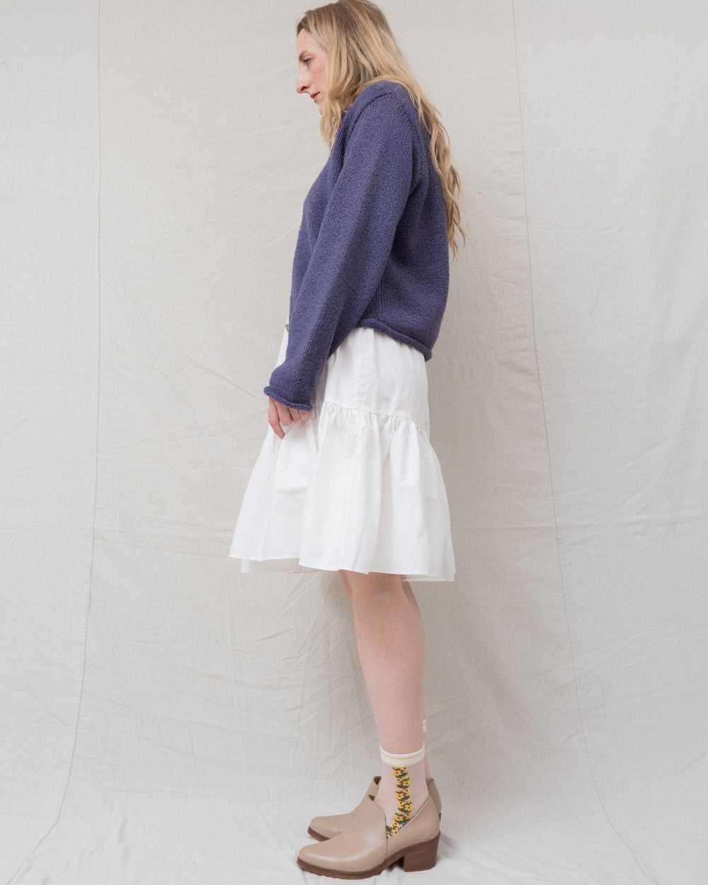 Vintage Lavender Knit Cardigan (S/M) - image 3