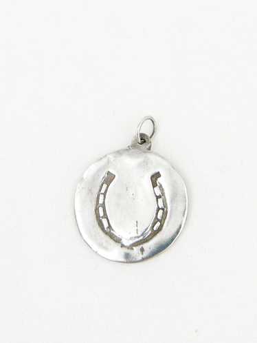 Good Luck Sterling Horseshoe Charm