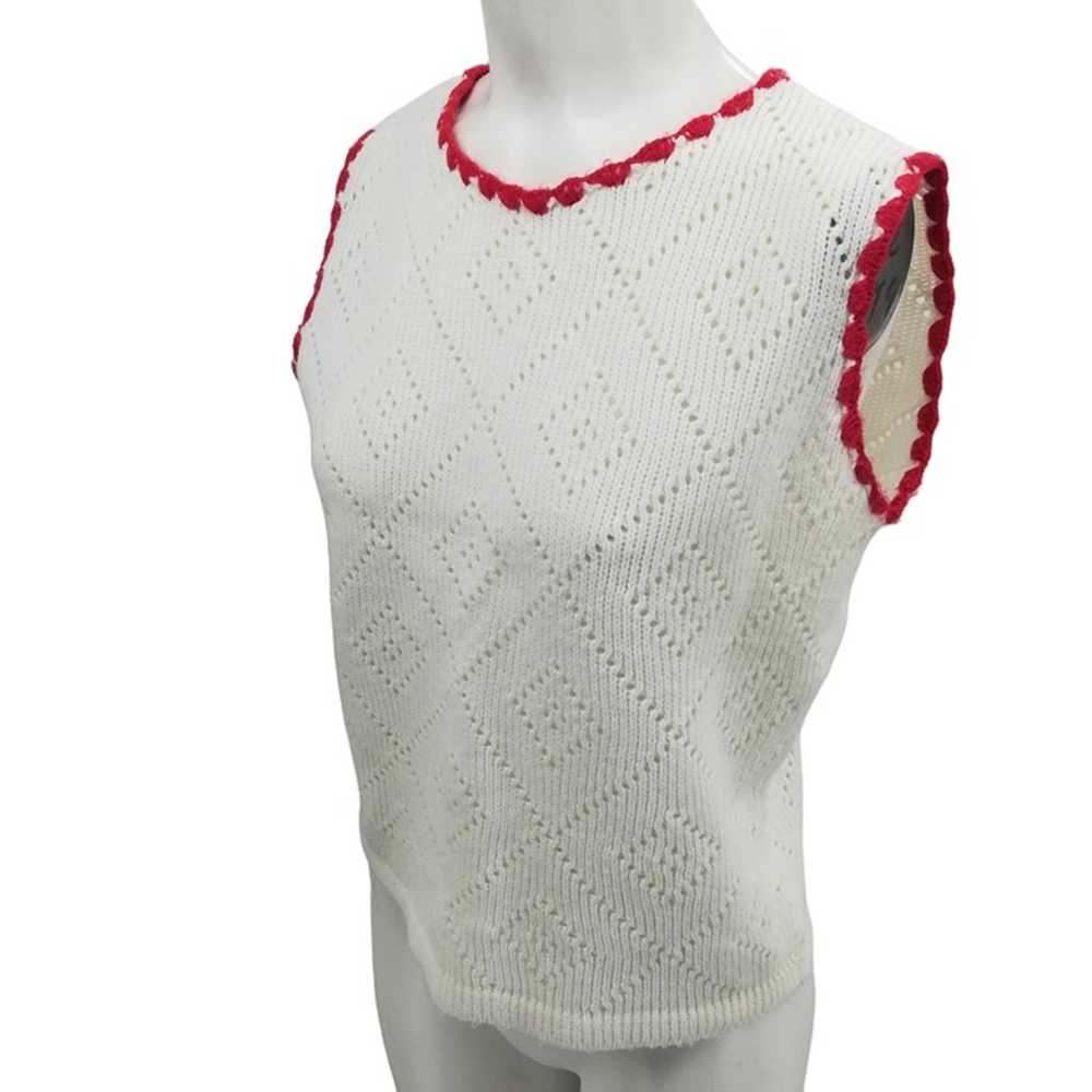 Vintage Nan Dorsey Pullover Sweater Vest Size M E… - image 7