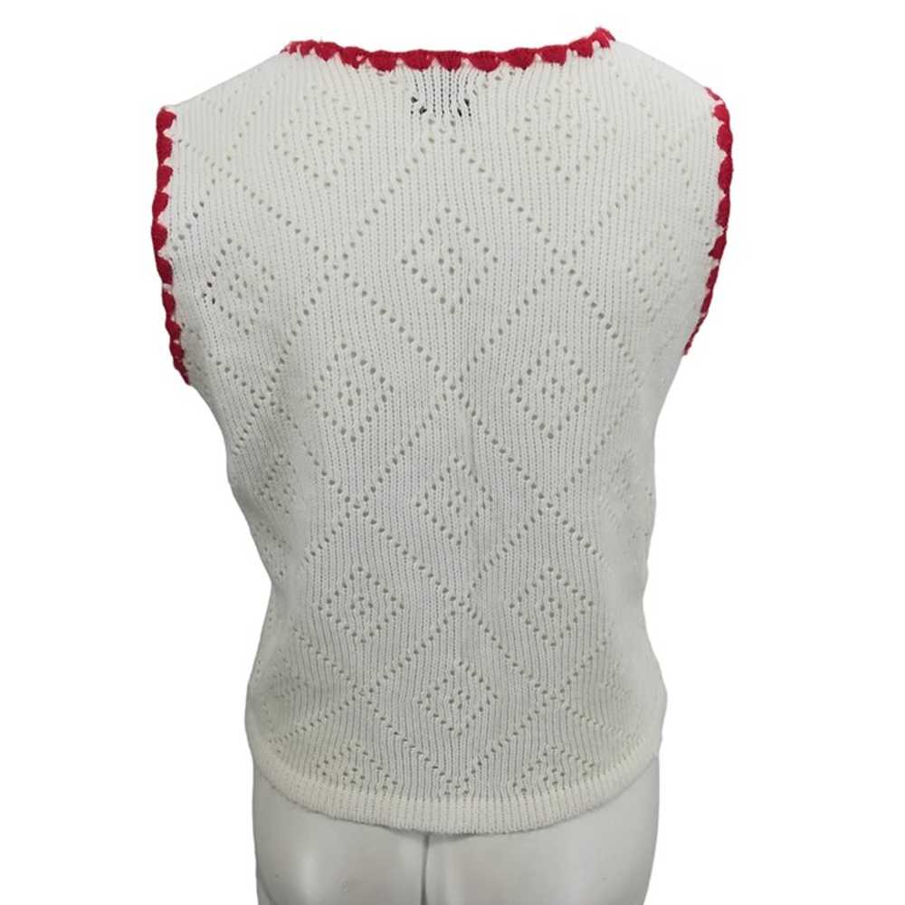 Vintage Nan Dorsey Pullover Sweater Vest Size M E… - image 8