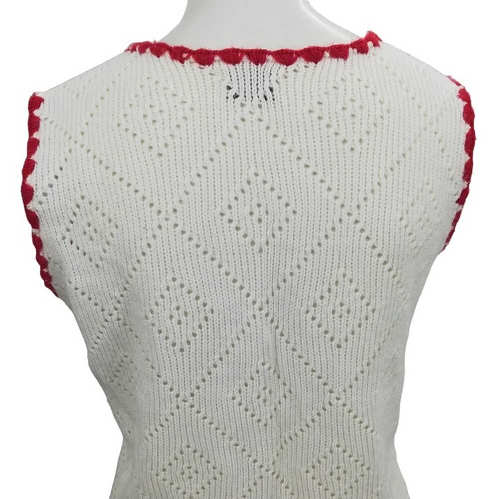 Vintage Nan Dorsey Pullover Sweater Vest Size M E… - image 9