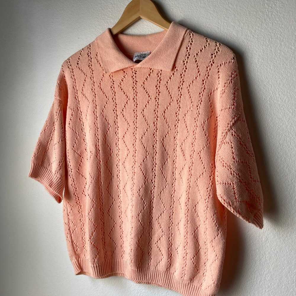 Vintage peach knit - image 1