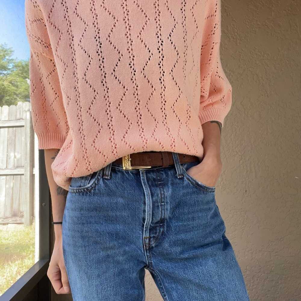 Vintage peach knit - image 7