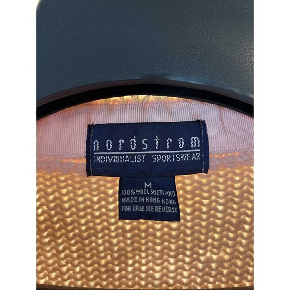 Nordstrom VTG Light Pink Cardigan 100% Wool Sweat… - image 7