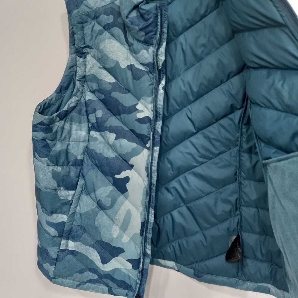 The North Face Blue Camouflage Puffer Vest Women'… - image 3