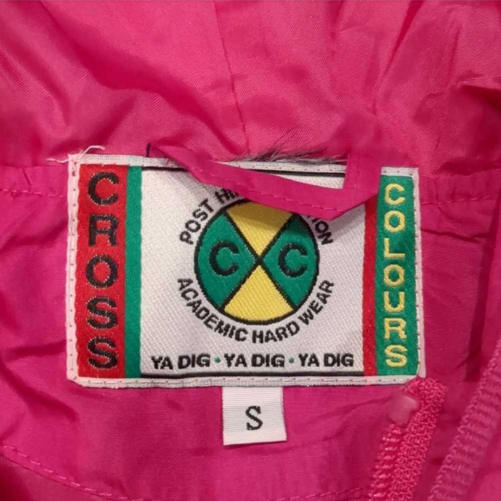 Cross Colours Vintage Hip Hop TLC 1992 Pink Windb… - image 3