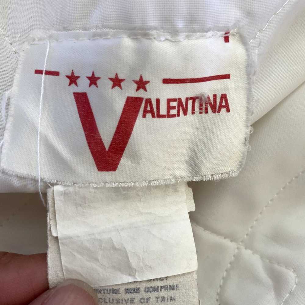 Vintage 90s Valentina White 100% Cotton Winter Co… - image 4