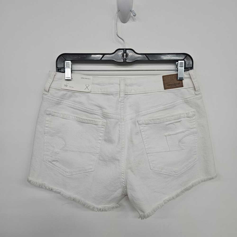 American Eagle White Distressed Cut Off Shorts - image 2