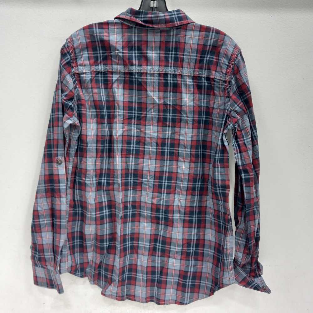 Carhartt Size 4/6 Small Blue/Red Plaid Shirt w/Ta… - image 2