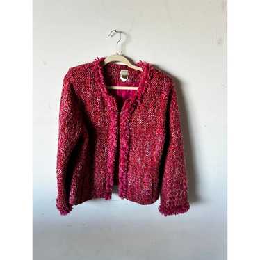 Sigrid Olsen Sport Pink Tweed Jacket - image 1