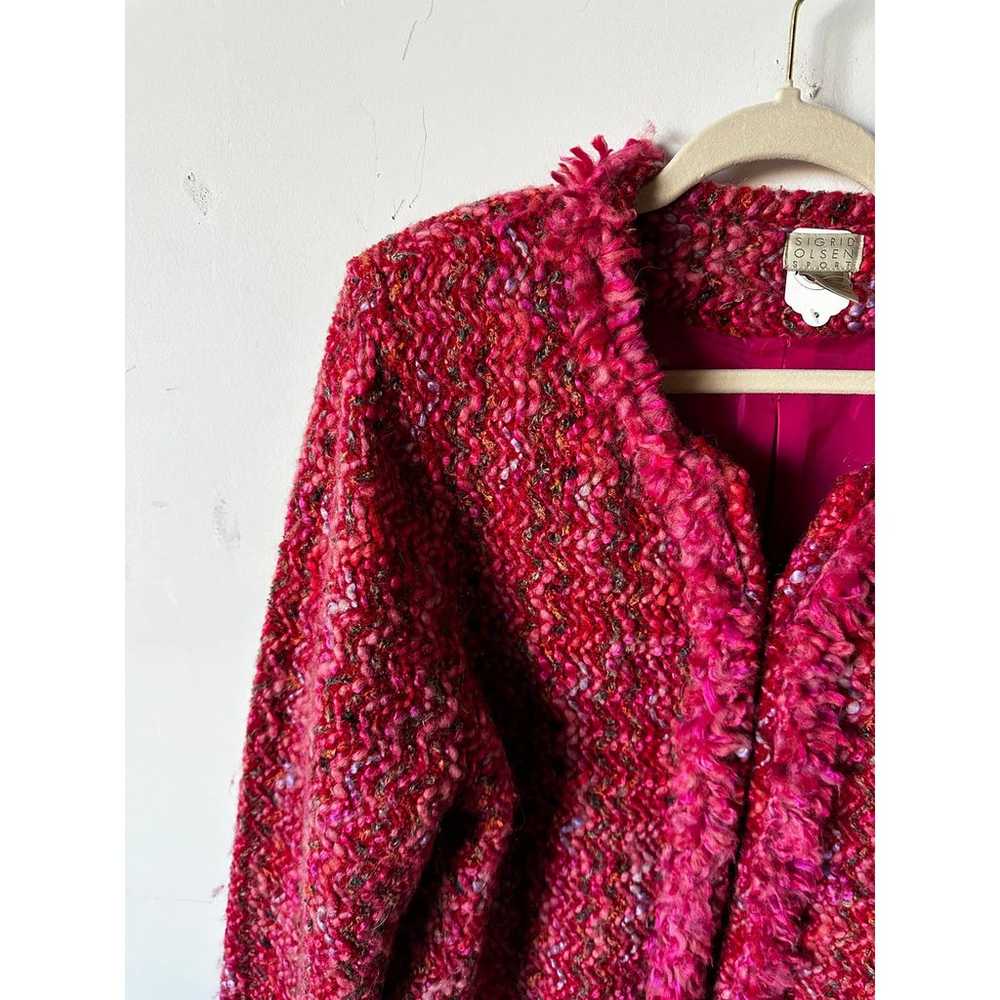 Sigrid Olsen Sport Pink Tweed Jacket - image 2
