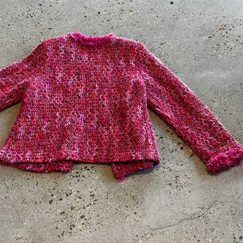 Sigrid Olsen Sport Pink Tweed Jacket - image 5