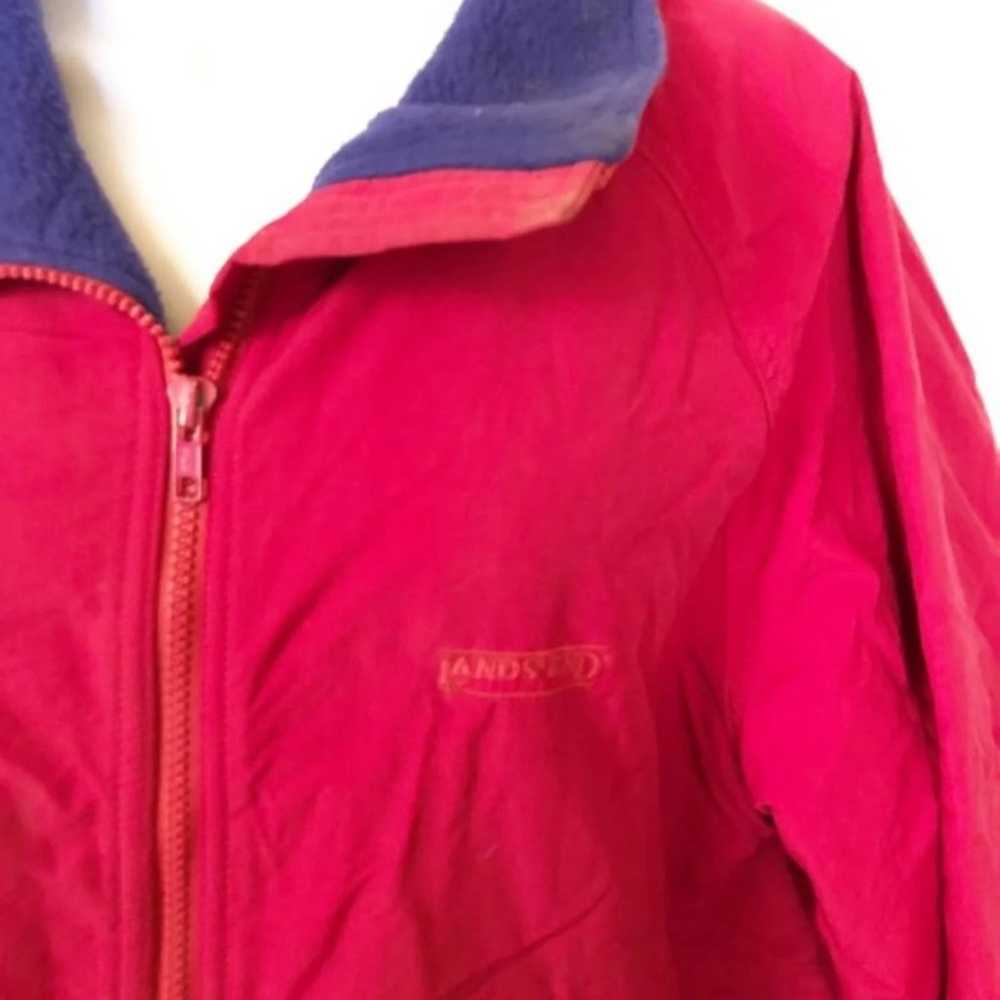 Lands’ End Vintage 90s Squall Neon Pink Purple Wi… - image 2