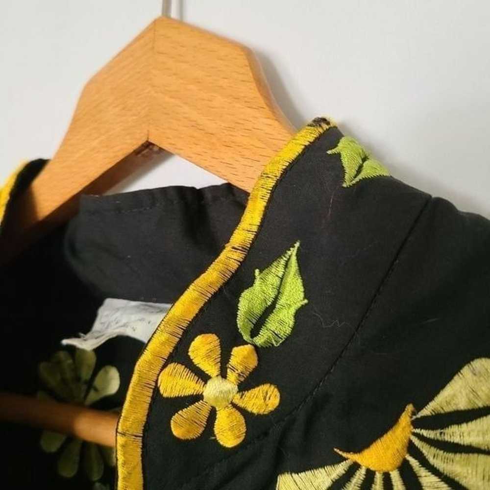 1970's Vintage Vivid Embroidered Caftan  Kimono B… - image 3
