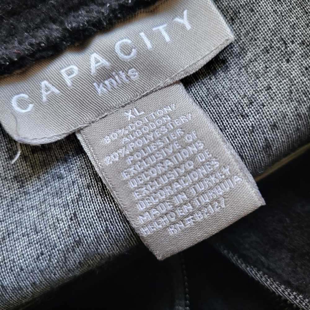 Vintage Capacity Knits Jacket Womens  XL Black Ve… - image 4
