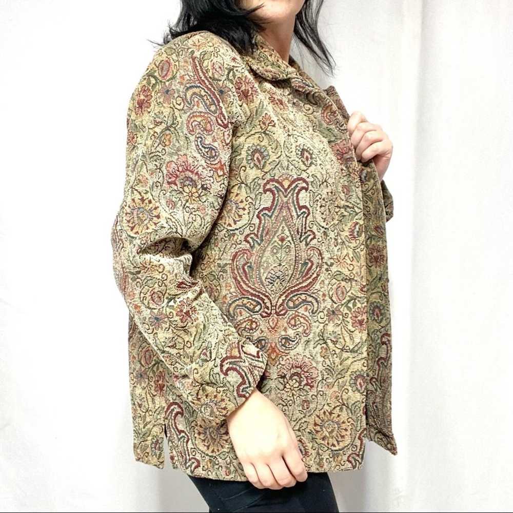 Vintage Tapestry Grandma Shacket Jacket Size XL - image 2