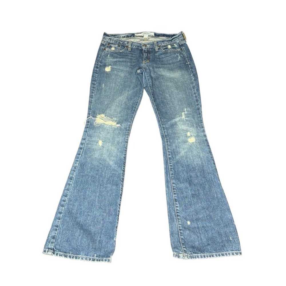 Abercrombie and Fitch Low Rise Flare Jeans Medium… - image 2