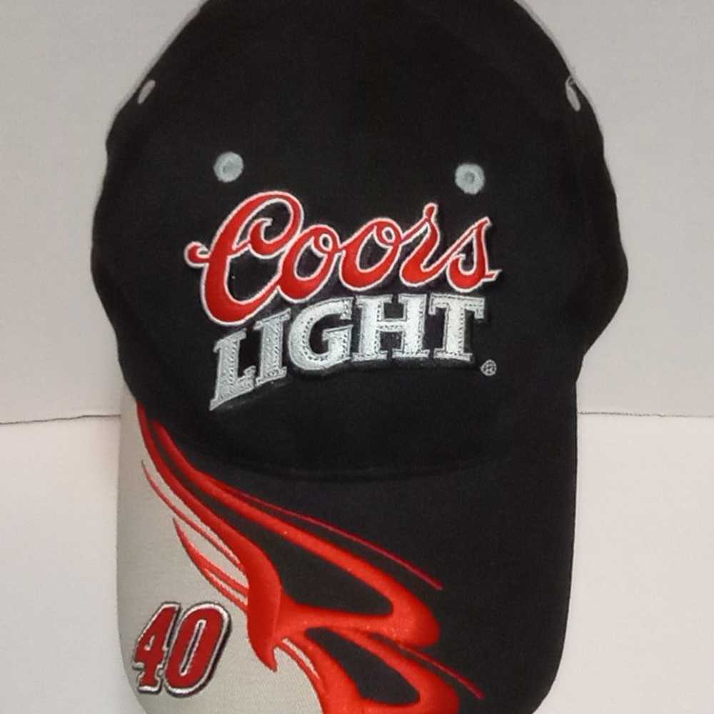 Vintage 90s Coors Light Beer NASCAR #40 Sterling … - image 1