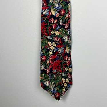 Liberty of London vintage 100% silk floral tie - image 1