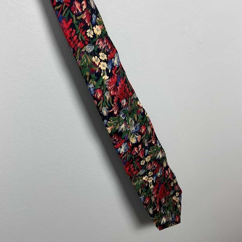 Liberty of London vintage 100% silk floral tie - image 3